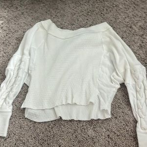 white free people sweater